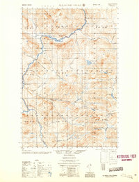 Allagash Falls 1956 topographic map thumbnail