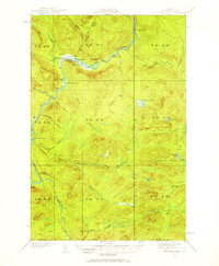 Allagash Falls 1932 topographic map thumbnail