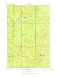 Allagash Falls 1932 topographic map thumbnail