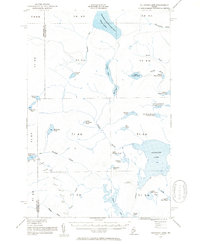 Allagash Lake 1954 topographic map thumbnail