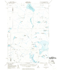 Allagash Lake 1954 topographic map thumbnail