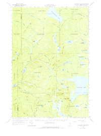 Allagash Lake 1961 topographic map thumbnail