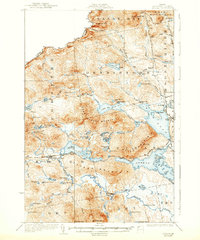 Attean 1925 topographic map thumbnail