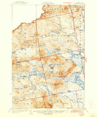 Attean 1925 topographic map thumbnail