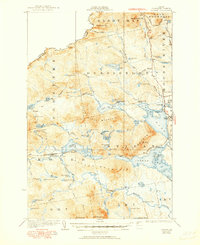 Attean 1925 topographic map thumbnail