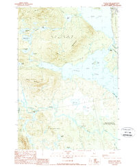 Attean Pond 1989 topographic map thumbnail