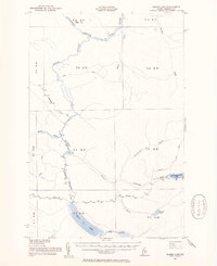 Baker Lake 1954 topographic map thumbnail
