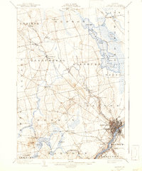 Bangor 1902 topographic map thumbnail