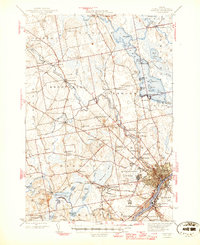 Bangor 1946 topographic map thumbnail
