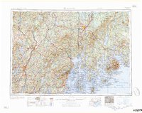 Bangor 1960 topographic map thumbnail
