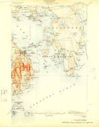 Bar Harbor 1904 topographic map thumbnail