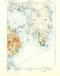 Bar Harbor 1904 topographic map thumbnail