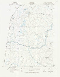 Beaver Pond 1955 topographic map thumbnail