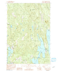 Belgrade Lakes 1982 topographic map thumbnail