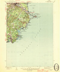 Biddeford 1944 topographic map thumbnail