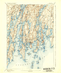 Boothbay 1893 topographic map thumbnail