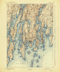 Boothbay 1893 topographic map thumbnail
