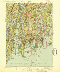 Boothbay 1944 topographic map thumbnail