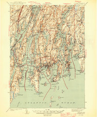 Boothbay 1944 topographic map thumbnail