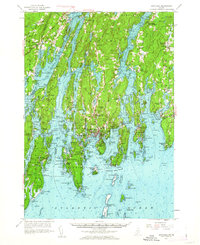 Boothbay 1957 topographic map thumbnail