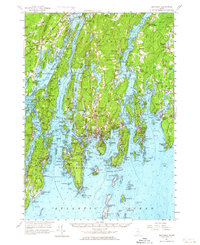 Boothbay 1957 topographic map thumbnail