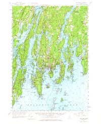Boothbay 1957 topographic map thumbnail