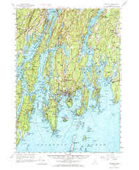 Boothbay 1957 topographic map thumbnail
