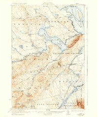 Brassua Lake 1923 topographic map thumbnail