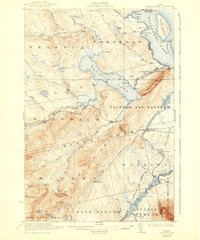 Brassua Lake 1923 topographic map thumbnail