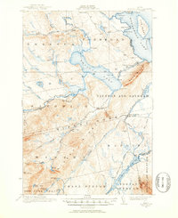 Brassua Lake 1921 topographic map thumbnail