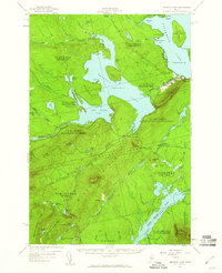 Brassua Lake 1957 topographic map thumbnail