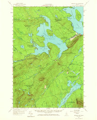 Brassua Lake 1957 topographic map thumbnail