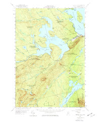Brassua Lake 1957 topographic map thumbnail