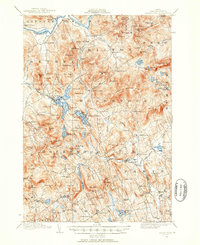 Bryant Pond 1911 topographic map thumbnail