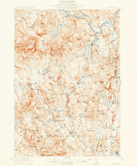 Buckfield 1913 topographic map preview