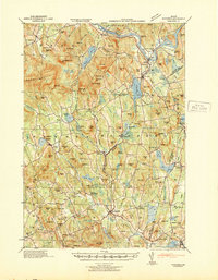 Buckfield 1942 topographic map thumbnail