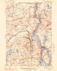 Bucksport 1948 topographic map thumbnail
