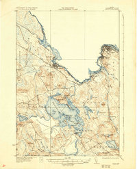 Calais 1932 topographic map thumbnail