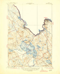 Calais 1932 topographic map thumbnail