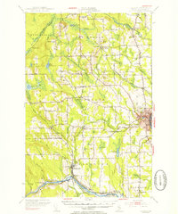 Caribou 1953 topographic map thumbnail
