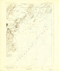 Casco Bay 1916 topographic map thumbnail