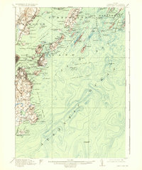 Casco Bay 1916 topographic map thumbnail
