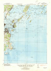 Casco Bay 1941 topographic map thumbnail