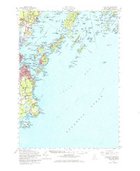 Casco Bay 1957 topographic map thumbnail