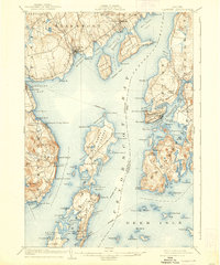 Castine 1904 topographic map thumbnail