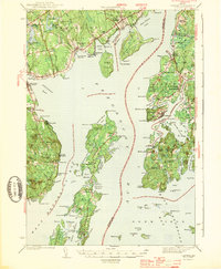 Castine 1943 topographic map thumbnail
