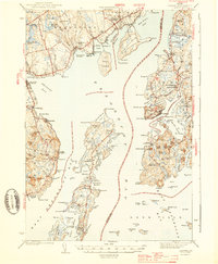 Castine 1943 topographic map thumbnail