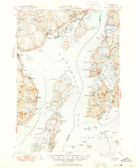 Castine 1943 topographic map thumbnail
