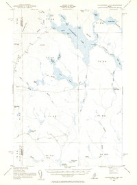 Caucomgomoc Lake 1954 topographic map thumbnail