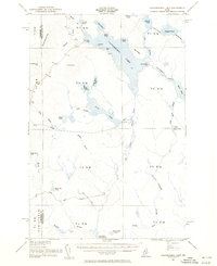 Caucomgomoc Lake 1954 topographic map thumbnail